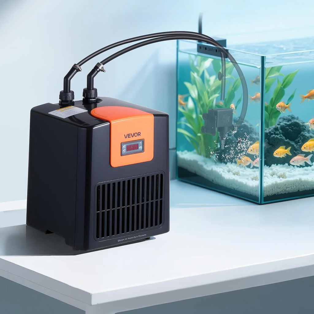52 Gallon 1/10 HP Aquarium Chiller, Quiet Water Cooler for Fish Tank  Hydroponics