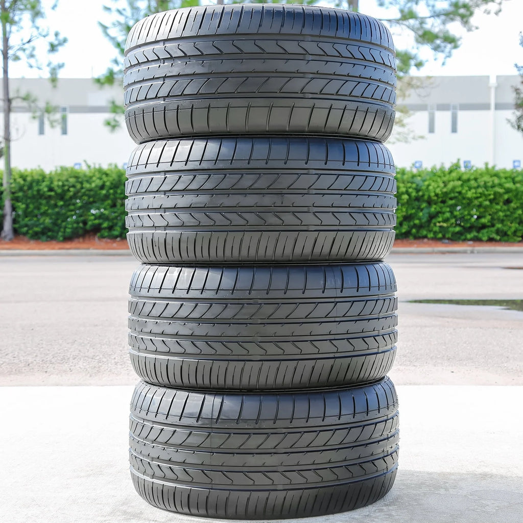 A set of 4 (4265/35R20 99Y XL high-performance tires for: 2015-23 Ford Mustang EcoBoost Premium, 2012-13 Audi A7 Quattro Base
