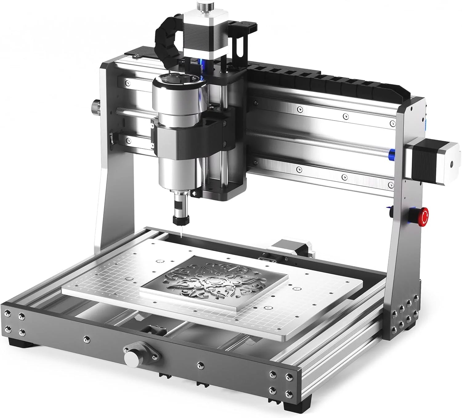 Router Kit GRBL Control 3 Axis Plastic Acrylic PCB PVC Wood Carving Milling Engraving Machine with Offline Controller, XYZ Working Area 300 x 180 x 45mm(3020-PRO MAX)