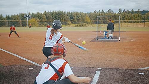 Combo Pitching Machine Adjustable Up to 60 MPH, for Baseball  Softball, Ideal for Pitching-Machine Leagues