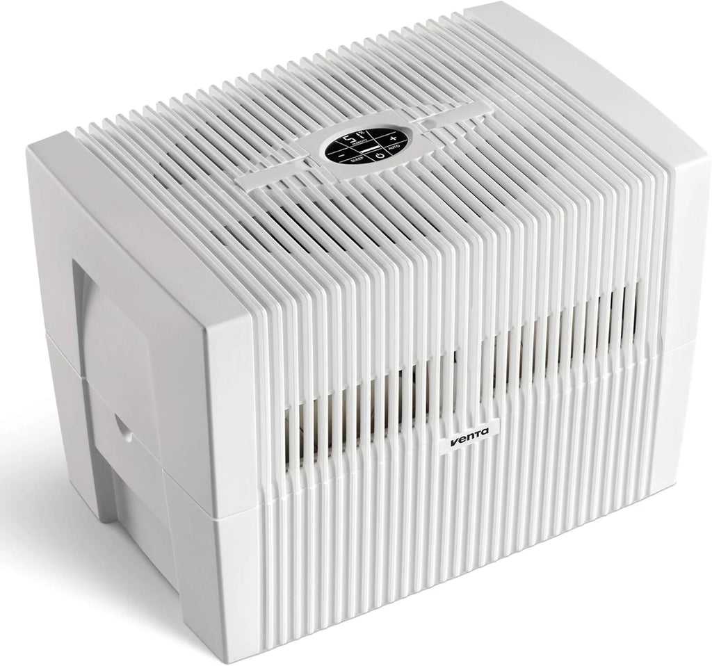 Black Humidifier - Filterless evaporative humidifier for spaces up to 645 square feet(645 ft2/Black)