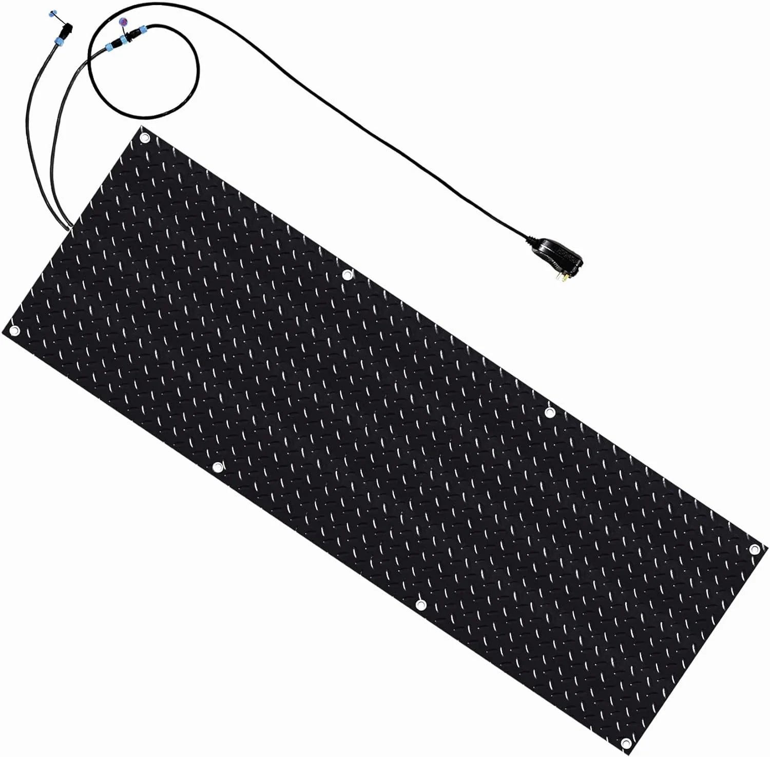 Juilsioa 5ft x 20in Snow Melting Mats, Anti-Slip Heated Outdoor Mat with Power Cord, Ideal for Snowy Paths to Hot Tubs