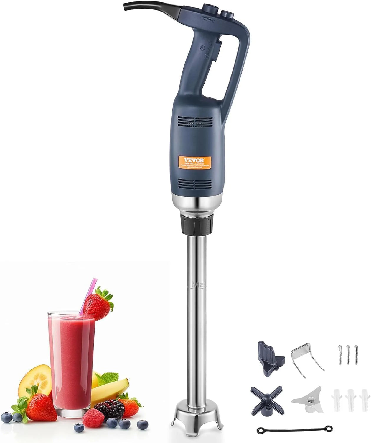 Commercial 500W Immersion Blender  16" Variable Speed, Stainless Steel Blades2.9绉蹇妯″(750W/16inch)