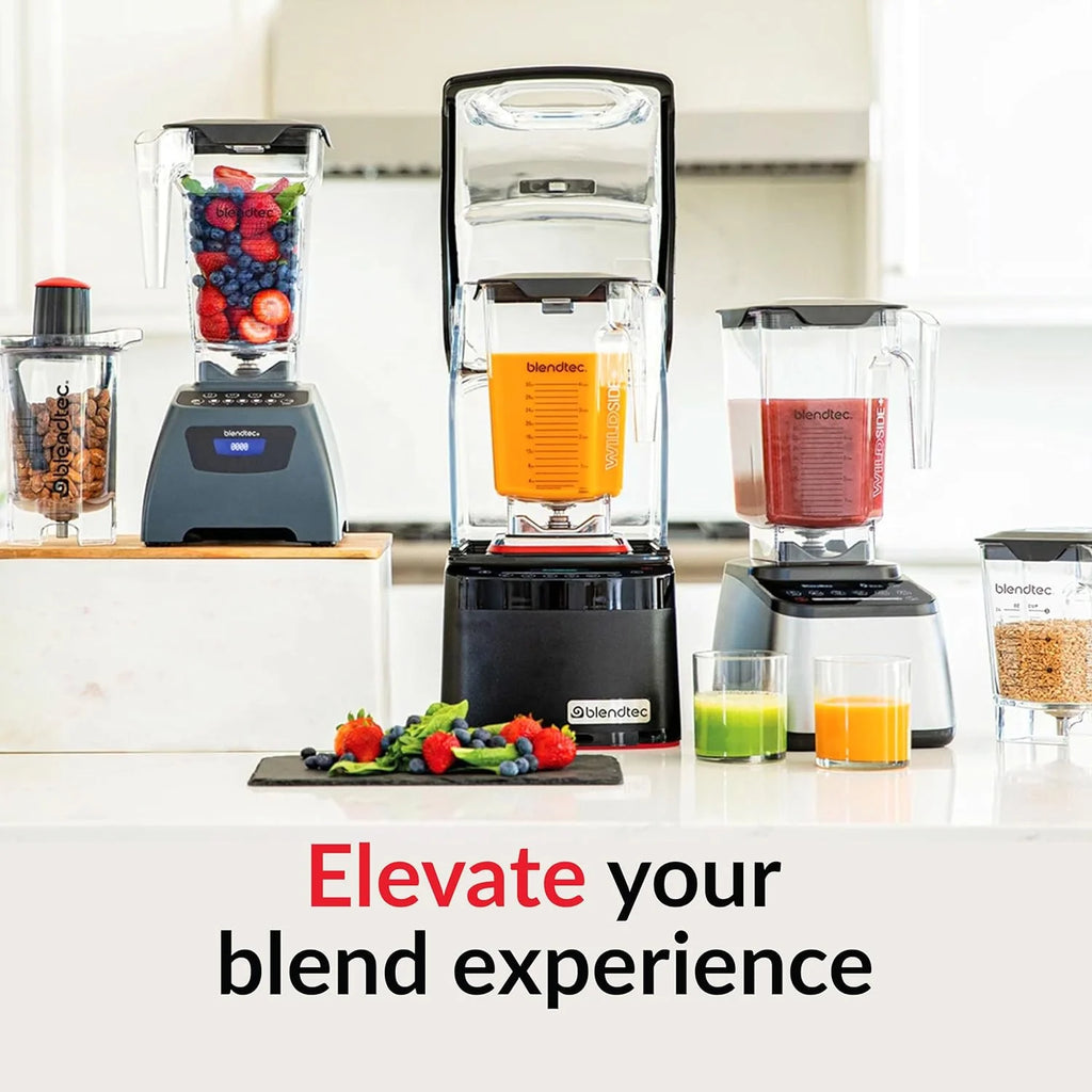 Blendtec Professional 800 - Blender with WildSide+ Jar (90 oz) for Smoothies  Frozen Drinks - Quietest Professional-Grade Power - 11-Speed Touch Slider - Easy to Clean - Black