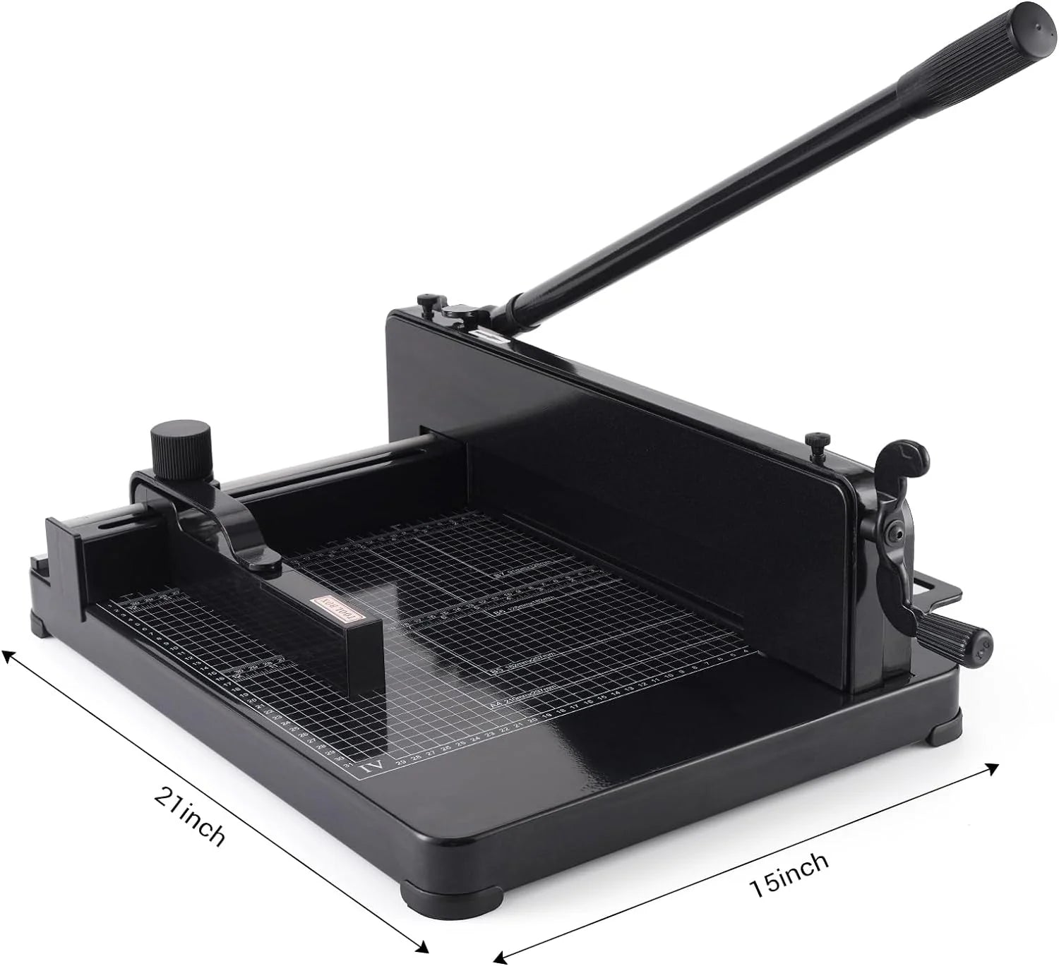 Heavy Duty Paper Cutter,12 inch Guillotine Paper Cutter,Guillotine Paper Cutters and Trimmers Cards Leather with Metal Base for Office Home School (Black, a4)(a4/Black)