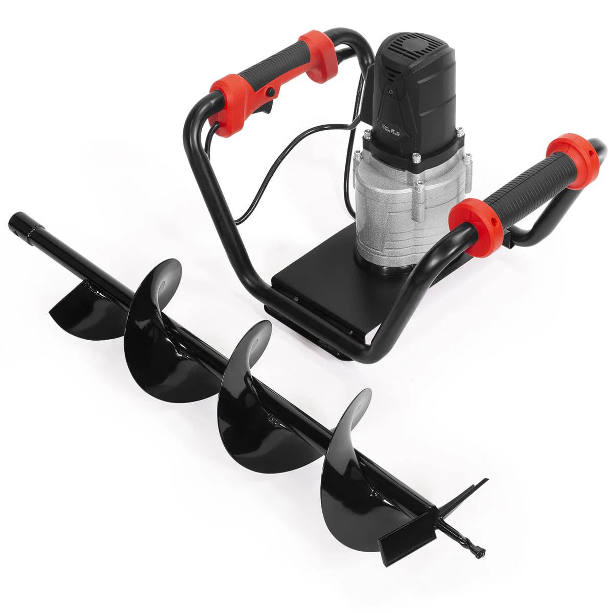 XtremepowerUS 1500W Electric Post Hole Digger with 6" Auger Bit, Anti Vibration Handle  Safety Lock for Soil  Fence Posts