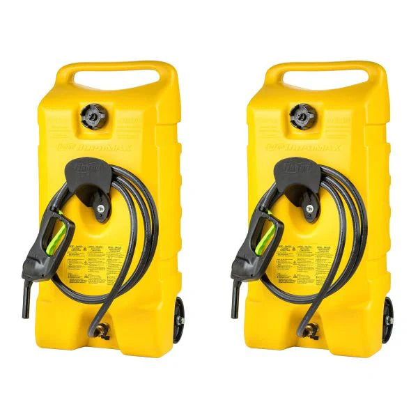14 Gal Diesel Fuel Tank Container Pump, 2 Pack, Yellow