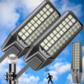 3200W Solar Street Lights Outdoor 240000 Lumens Solar Flood Lights with Remote Control  Motion Sensor, Waterproof IP66 Dusk to Dawn Solar Lights for Garden,Yard, Path, Parking Lot 2-Pack(4000W-2Pack)