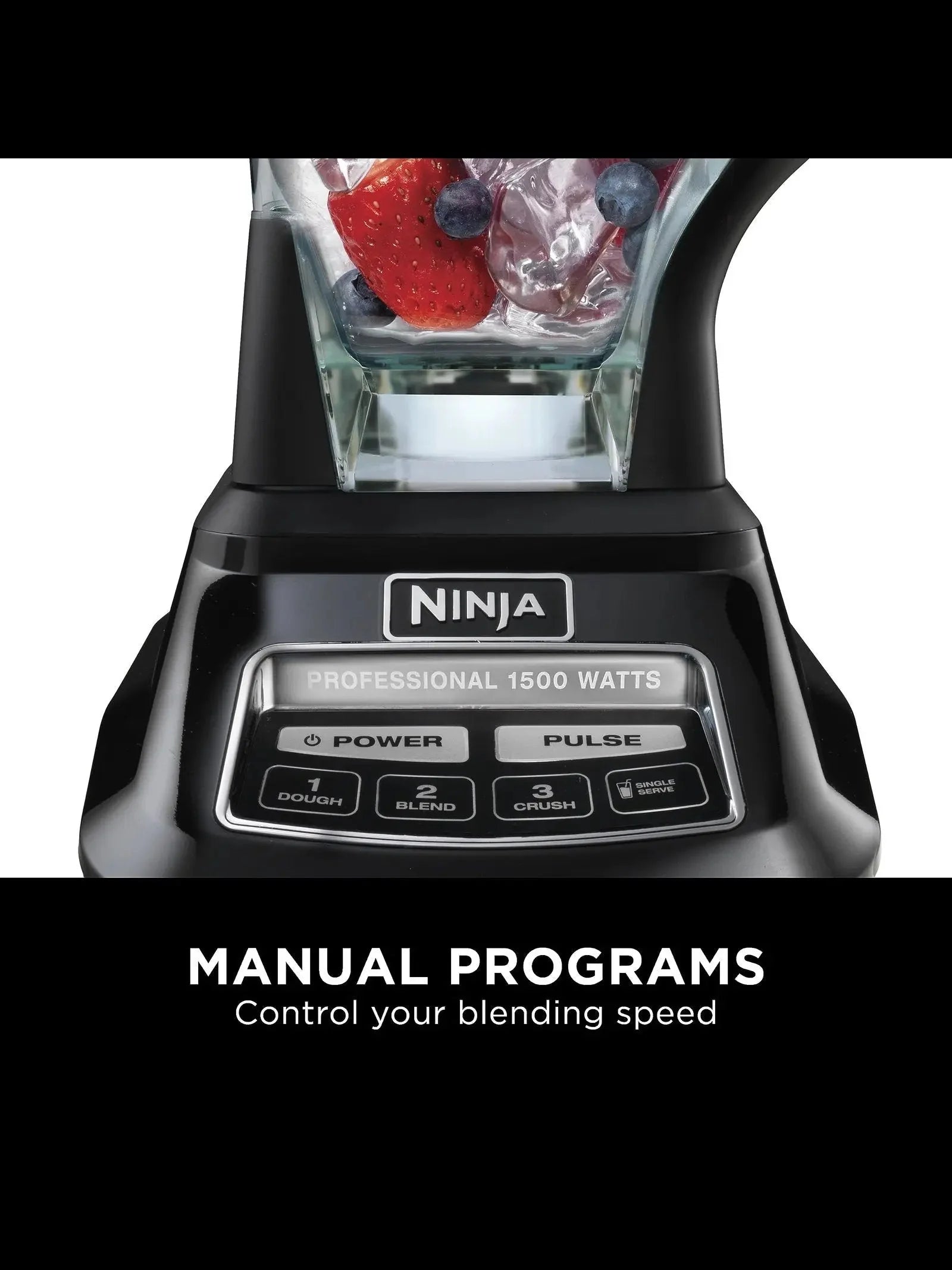Ninja BL770 Mega Kitchen System, 1500W, 4 Functions for Smoothies, Processing, Dough, Drinks  More, with 72 oz.* Blender Pitcher, 64 oz. Processor Bowl, (2) 16 oz. To Go Cups  (2) Lids, Black
