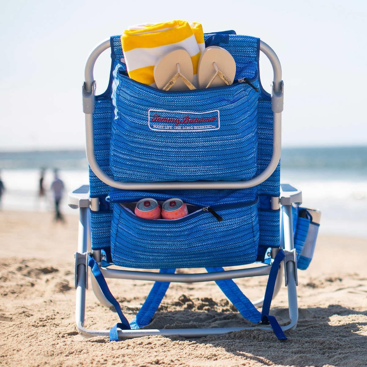 Backpack Beach Chair 2 Pack (Sailfish and Palms), Aluminum, Multicolor