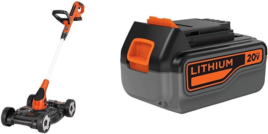 BLACK+DECKER Combination String Trimmer, Lawn Mower, and Edger, Cordless 3-in-1(3-in-1 Mower Only)