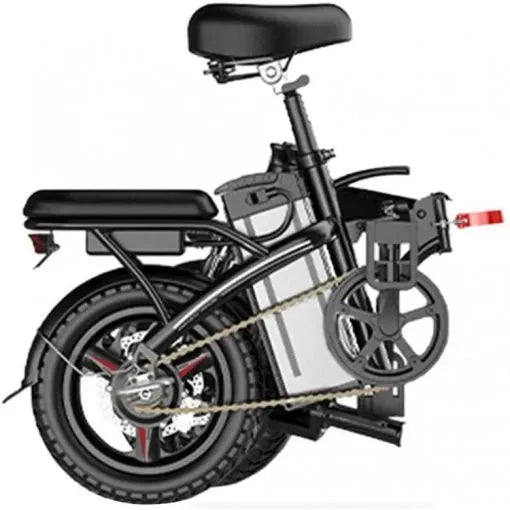 SALE  CLEARANCE Folding Electric Bike, 250W Electric Bike Suitable for Adults and Teenagers Removable Battery Fat Tire Electric Bike Beach Snow Bicycle, Best Fathers Mothers Lovers (Black)