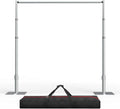 10x10ft Heavy Duty Adjustable Metal Backdrop Stand Kit for Wedding Party Photography(10x10ft/Silver)