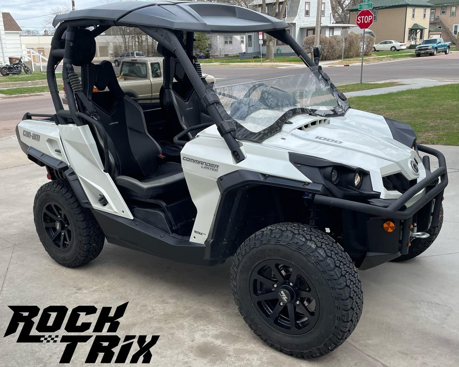 RT102 15in Wheels 15x7 4x137, 4+3 Offset, ATV UTV SxS Rims, Compatible with Can Am Commander Max Defender Max Pro Maverick X3 Maverick Trail, 4/137 Matte Black, Set of 4(14x7 (5+2))