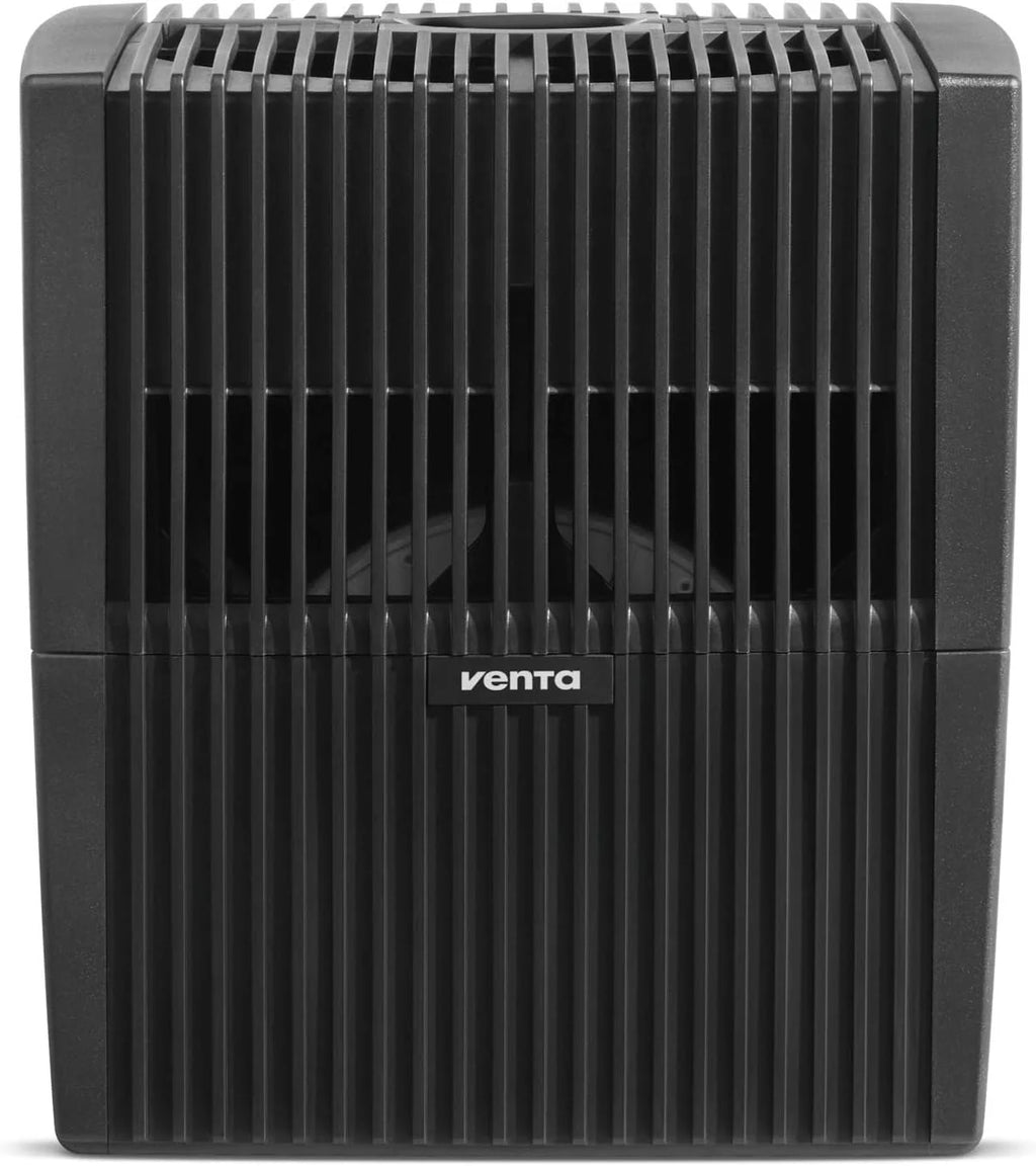 Black Humidifier - Filterless evaporative humidifier for spaces up to 645 square feet(645 ft2/Black)