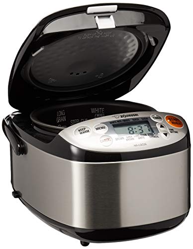 Zojirushi Rice Cooker  Warmer, 3-Cups, Stainless Black