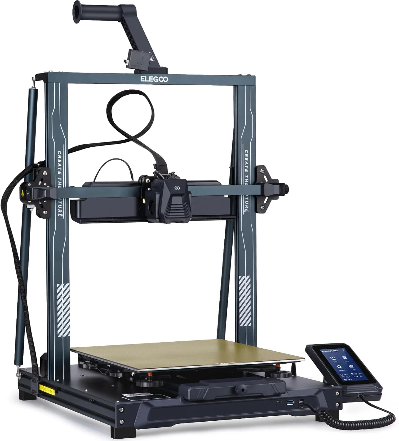Printer with Auto Bed Leveling, Dual-Gear Direct Extruder, Dual Lead Screw Drive, Removable Capacitive Screen, 8.85x8.85x11in Large Printing Size(Neptune 4 Pro)