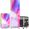 80" P1.86 Flexible Spliceable LED Poster Display – USB Plug-and-Play, Mobile  PC Remote Control, Digital Signage Advertising Screen (Silver, 1-Pack)(Silver/1-pack+Flight Case)
