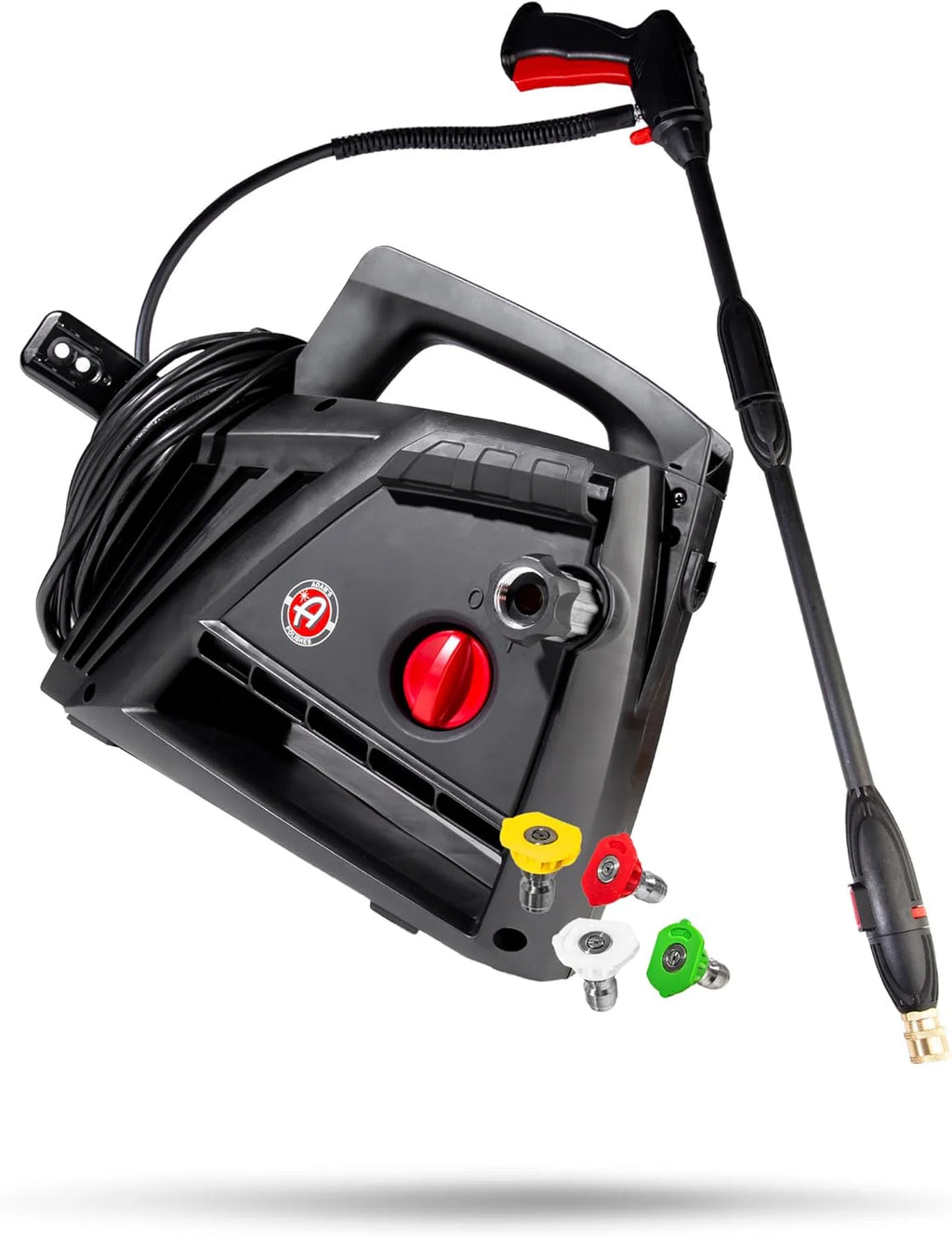 Electric Pressure Washer 2.0, Powerful 1.4 GPM 2000 PSI Car Pressure Washer Sprayer, Snub Nose  Tip Attachment, Use,Car Soap, Patio Boat RV Motorcycle Car Garage Deck Adam's Polishes(Compact)