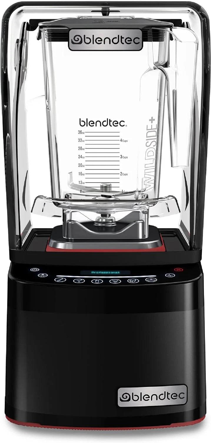 Blendtec Professional 800 - Blender with WildSide+ Jar (90 oz) for Smoothies  Frozen Drinks - Quietest Professional-Grade Power - 11-Speed Touch Slider - Easy to Clean - Black