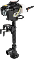 4 Stroke 4HP Outboard Motor, 4 Stroke 55CC Jet Pump Boat Engine w/Wind Cooling CDI System for Rubber Boats, Wooden Boats, Fishing Boats, etc, 5500 rpm(4 Stroke 6HP)