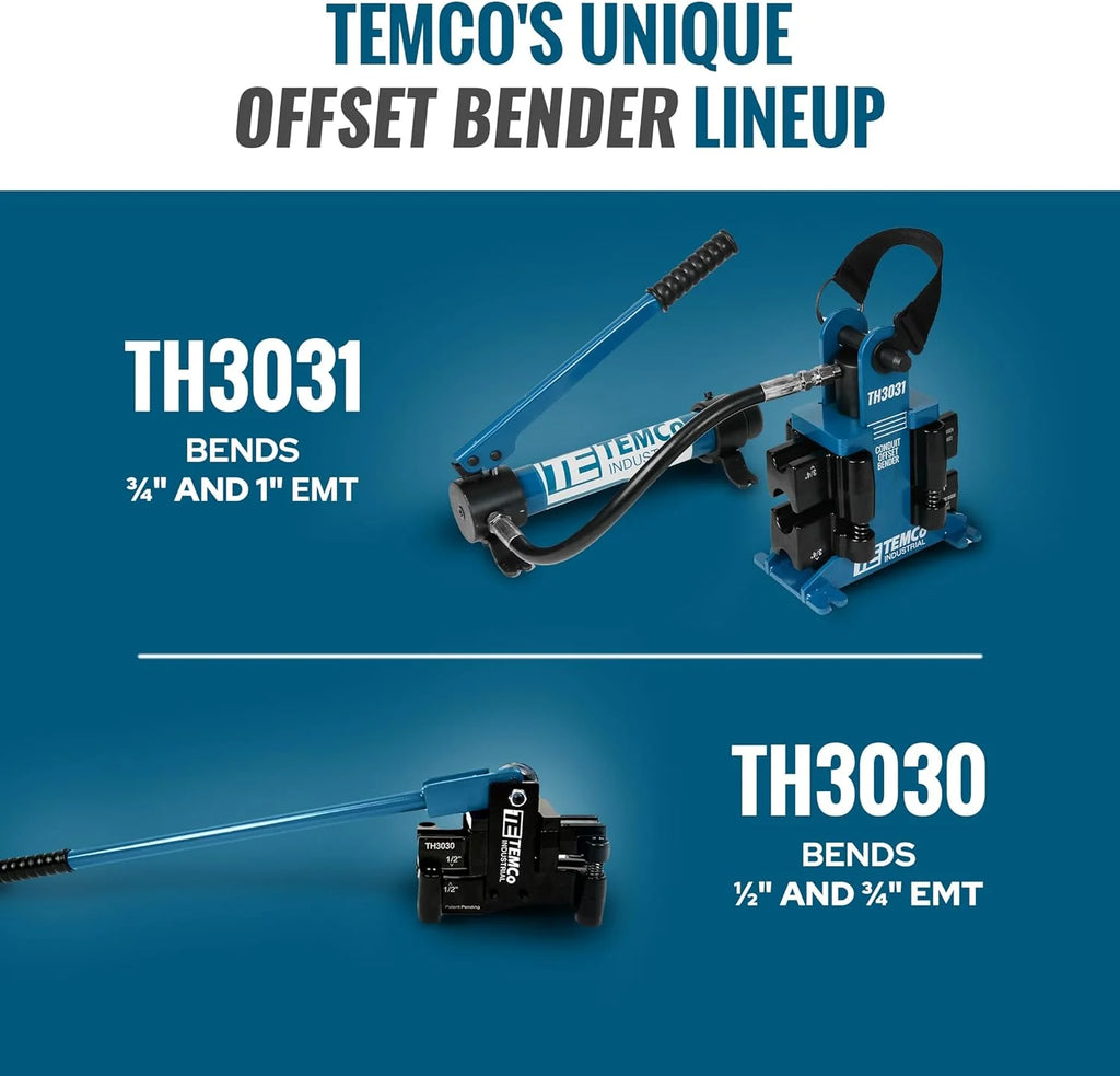 Dual Size Conduit Offset Bender 2 in 1 - both ?“ ?” EMT
