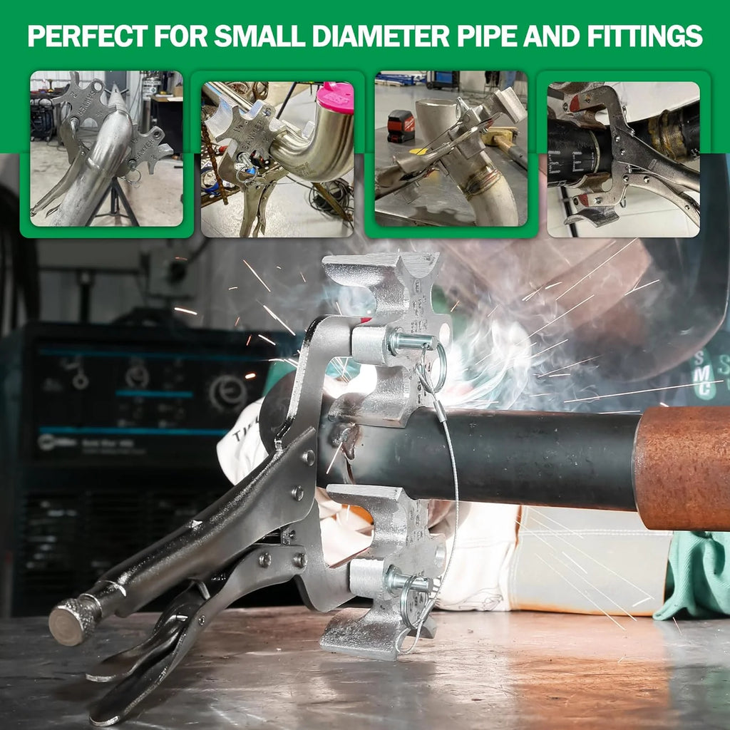 Welders 3rd Hand - Portable Pipe Welding Tool with Versatile Welding Clamps - Works with Most Butt Weld Fittings and Pipes - Enhance Accuracy