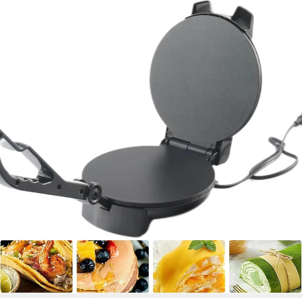 8-Inch Compact Non-Stick Pancake Maker, Adjustable Temperature