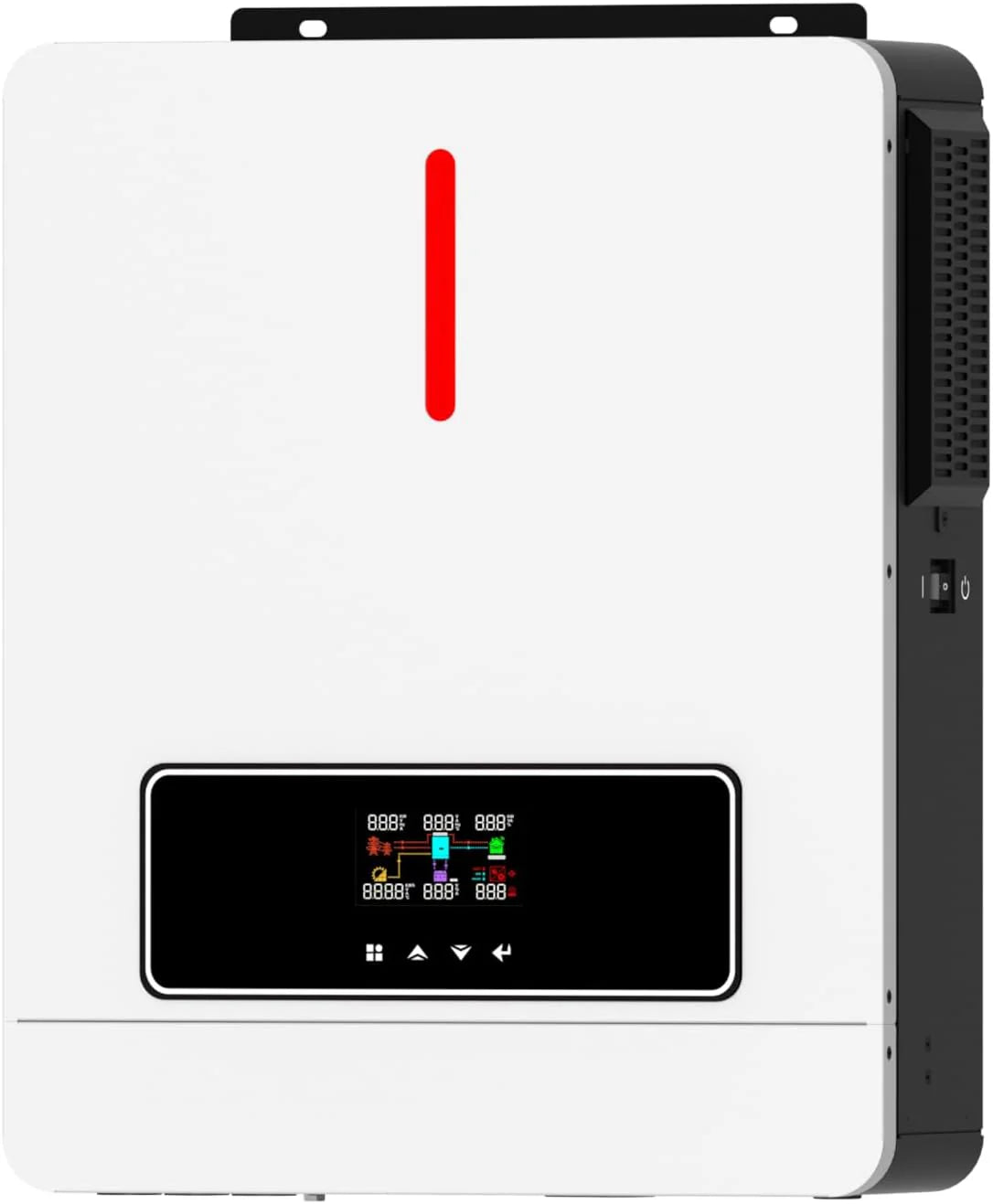Xijia 3600W Hybrid Pure Sine Wave Power Inverter with 120A MPPT Solar Charger .dc 24V to ac 110v 60HZ Solar Converter for Home,Car ＆Cabin (DC24V(Range20V-30V) 3600VA)(DC24V(Range20V-30V)3600VA)