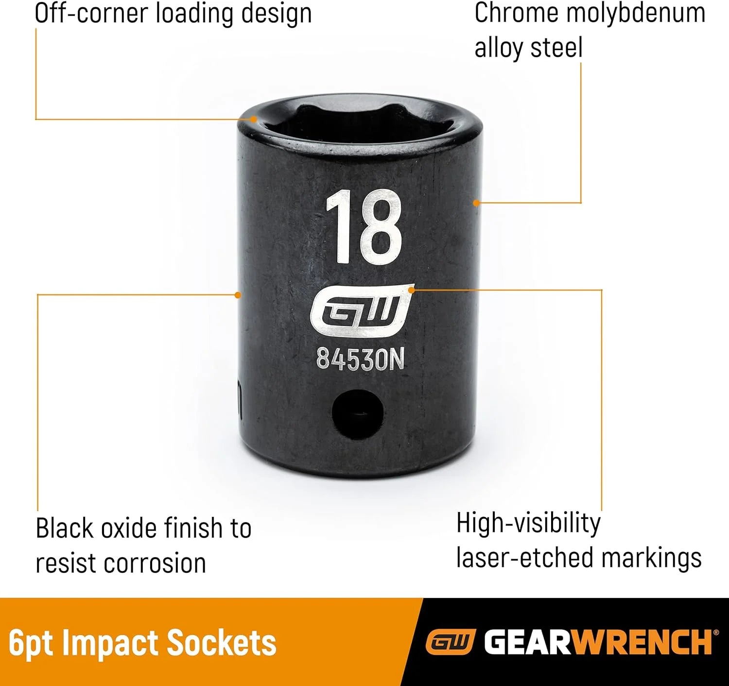 65 Piece 1/2" Drive Standard  Deep SAE/MM Impact Socket Set - 89095