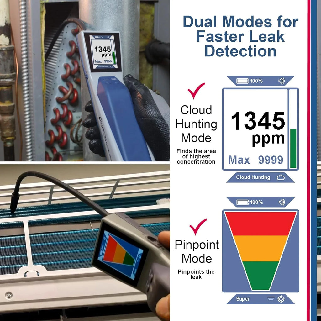 Refrigerant Leak Detector and Portable Monitor, Model: 724-202-G1,Off-White(Monitor)