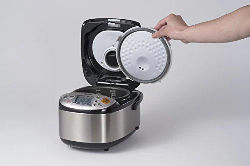 Zojirushi Rice Cooker  Warmer, 3-Cups, Stainless Black