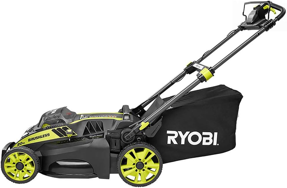 20" RY40190 40-Volt Brushless Lithium-Ion Cordless Battery Self Propelled Lawn Mower with 5.0 Ah Battery and Charger Included