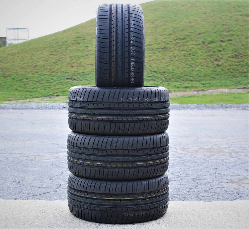 A set of four (four) 255/35R19 ZR 96Y XL full season performance tires fit: 2013 Audi A4 Quattro Premium Plus, 2009-14 Audi A4 base