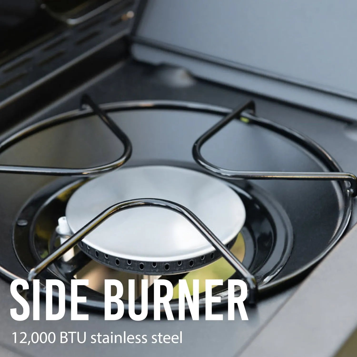 Burner Propane Gas Grill with Side Burner