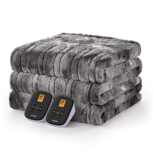 WOOMER Heated Blanket King Size Electric Blanket 90"x 100"