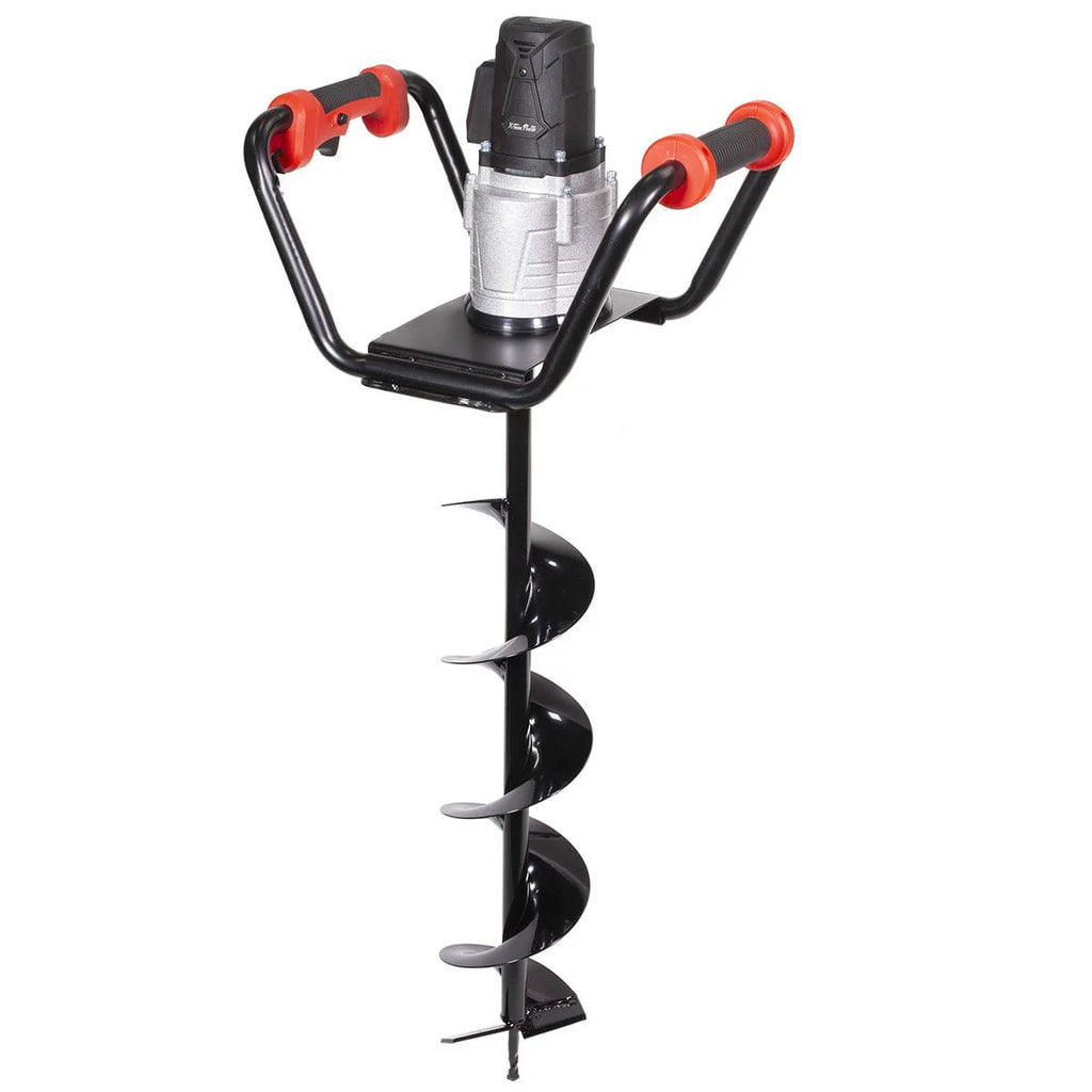 XtremepowerUS 1500W Electric Post Hole Digger with 6" Auger Bit, Anti Vibration Handle  Safety Lock for Soil  Fence Posts