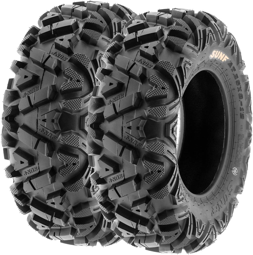 I ATV/UTV all-terrain Tires 25x8-12 Front  25x10-12 Rear Set of 4 A033 6-PR Tubeless