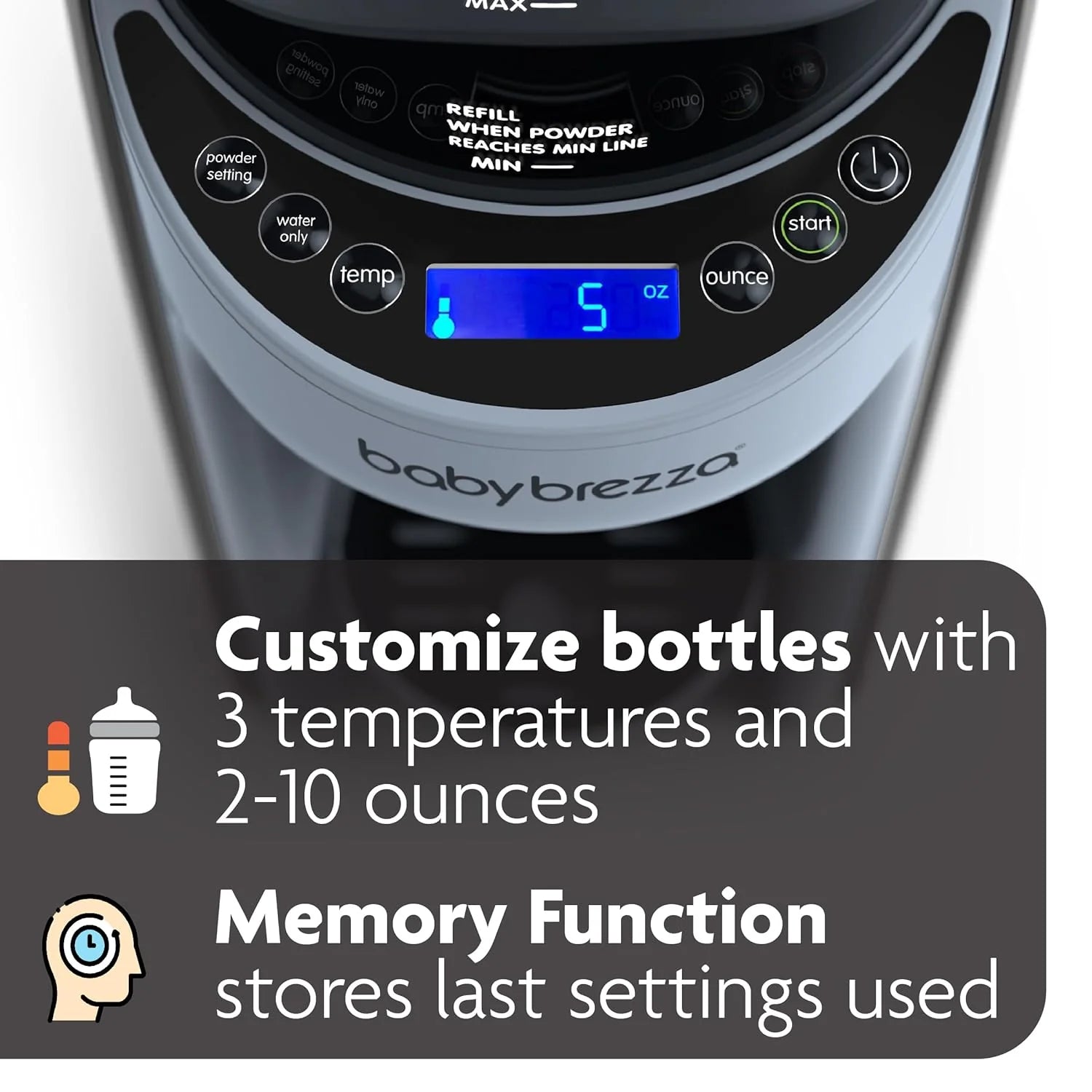 New and Improved Formula Pro Advanced Formula Dispenser Machine - Automatically Mix a Warm Formula Bottle Instantly - Easily Make Bottle with Automatic Powder Blending, Slate(Slate)