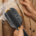 Mini Steam Ironing Machine, Handheld Travel Steamer for Clothes Mini Steam Iron, Micro Steam Iron Travel Steamer Iron, Fast Heat-Up Steamer Portable Iron Steamer for Home Travel Black 8AD