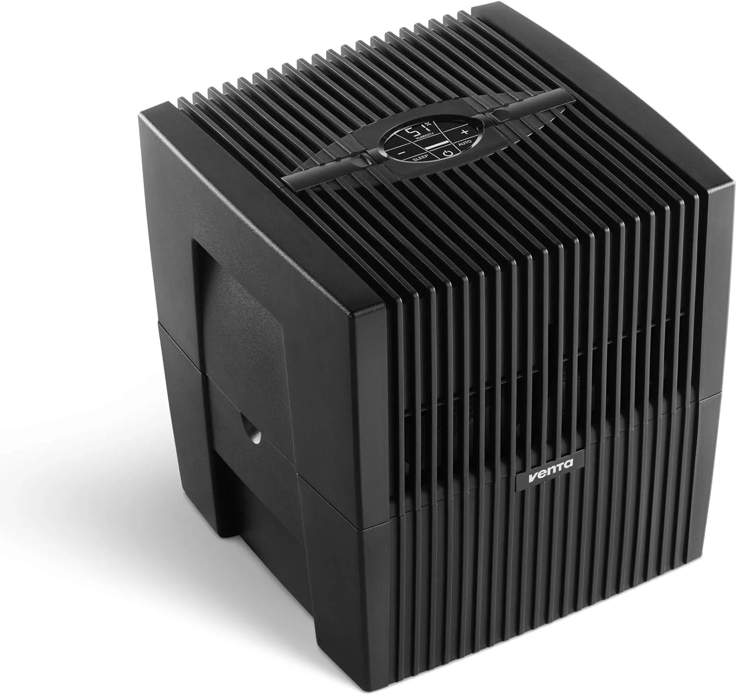 Black Humidifier - Filterless evaporative humidifier for spaces up to 645 square feet(645 ft2/Black)