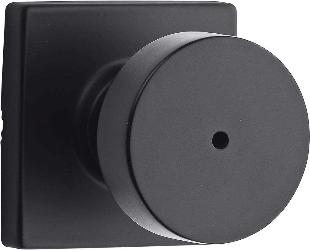 Kwikset Pismo Privacy Locking Door Knob, Interior Handle with Keyless Lock