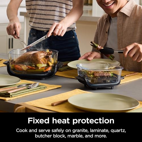 Ninja Crispi 4 in 1 Portable Glass Air Fryer Cooking System, 4QT  6 Cup Glass Containers with Storage Lids, Easy Meals, Microwave, Freezer  Dishwasher Safe, Air Fry, Bake  More, Cyberspace, FN101GY : Home  Kitchen(Green)