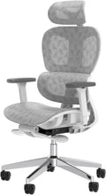 Ergo3D Ergonomic Office Chair  High Back Mesh Desk Chair with 3D Adjustable Armrests, Wheels, for Home and Office (Black)(Darkgrey-black)