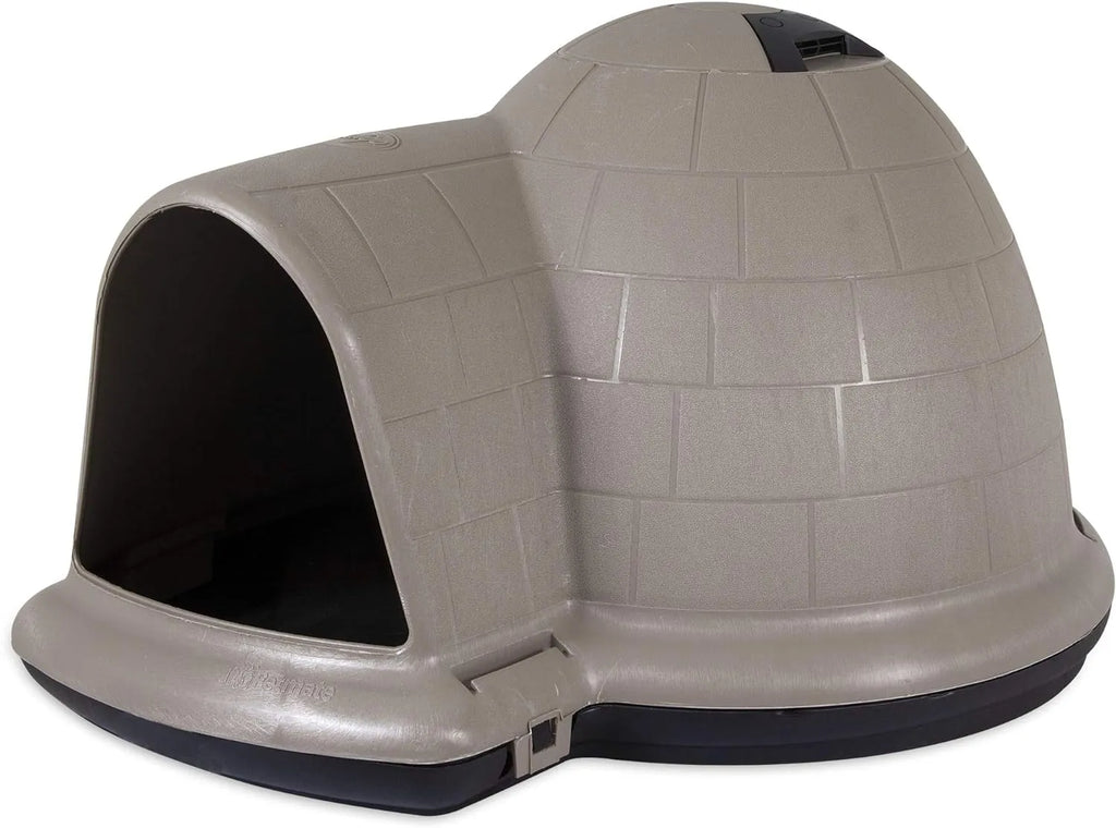 Petmate Indigo Dog House (Igloo Dog House, Made in USA with 90% Recycled Materials, All Weather Protection Pet Shelter) for XL Dogs 90 to 125 pounds, Made in USA