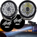 5 inch 140W DHF10 LED Fog lights 28000LM floodlights and spotlights Round off-road LED pod assist lights strip driving bumpers, trucks, ATV cars, motorcycles, boats, jeeps white