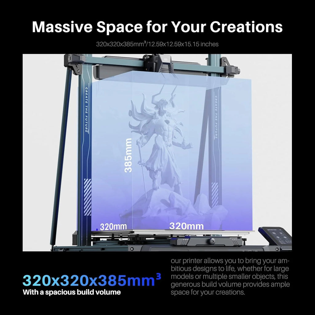 Printer with Auto Bed Leveling, Dual-Gear Direct Extruder, Dual Lead Screw Drive, Removable Capacitive Screen, 8.85x8.85x11in Large Printing Size(Neptune 4 Pro)