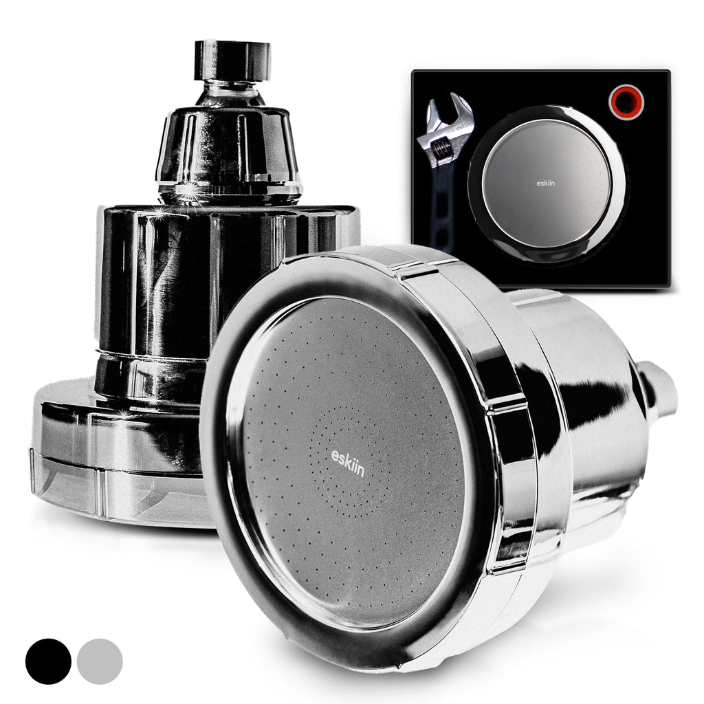 Eskiin Filtered Showerhead With Filters For Healthy Hair  Skin(Chrome)