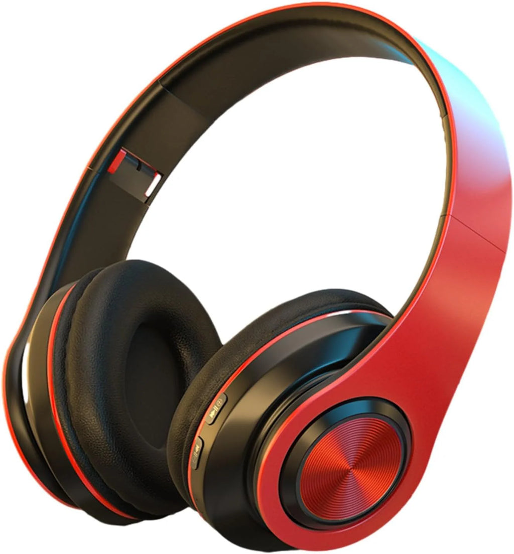 Wireless Gaming Headsets Bluetooth Headphones, Noise Reduction Over Ear Wireless Bluetooth Earphone Wired and Wireless Mode Smart Bluetooth Stereo Gifts for Women Men Earphone # Clearance(Black-A)