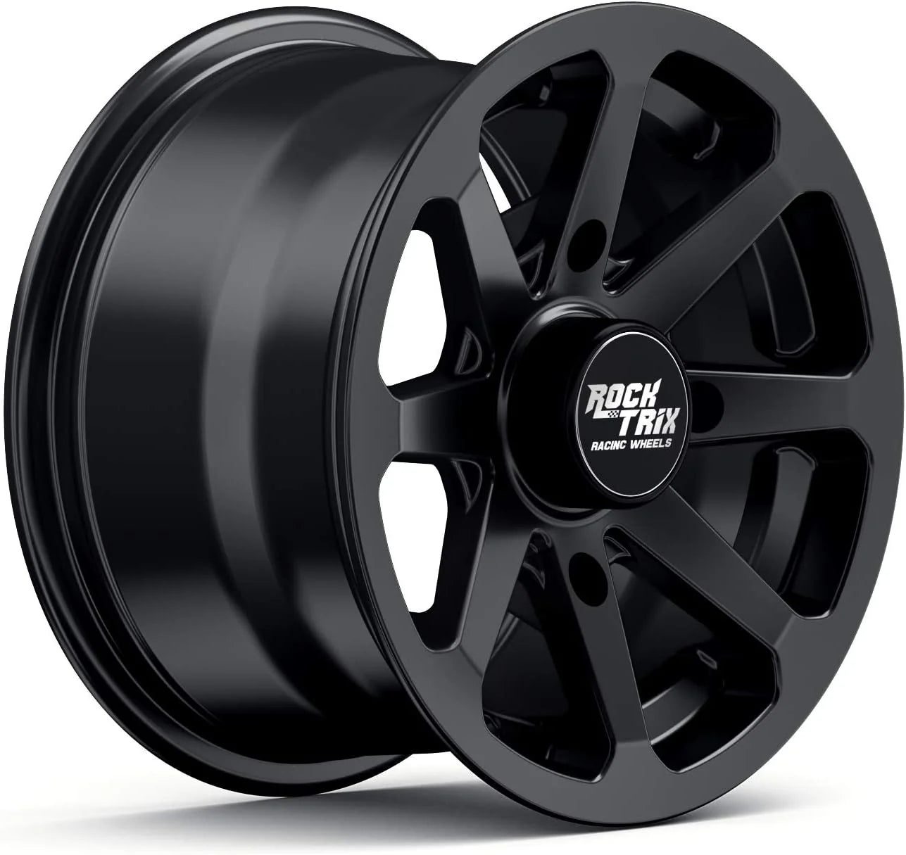 RT102 15in Wheels 15x7 4x137, 4+3 Offset, ATV UTV SxS Rims, Compatible with Can Am Commander Max Defender Max Pro Maverick X3 Maverick Trail, 4/137 Matte Black, Set of 4(14x7 (5+2))